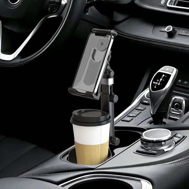 Car Cup Phone Tablet Holder Expander with Cell Phone Mount 360 Rotation Smartphone Auto Interior Accessories