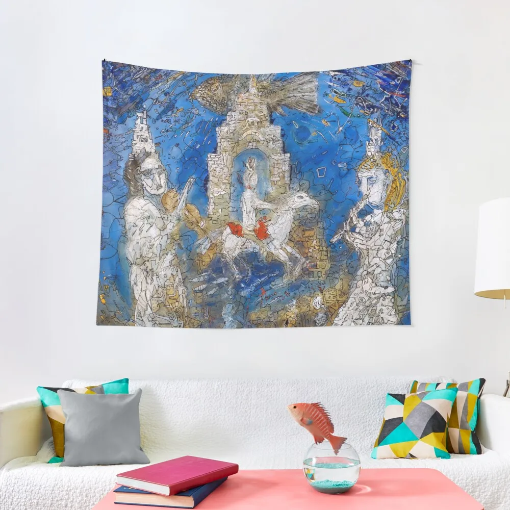 

Musicians and a tower Tapestry Wall Decor Hanging