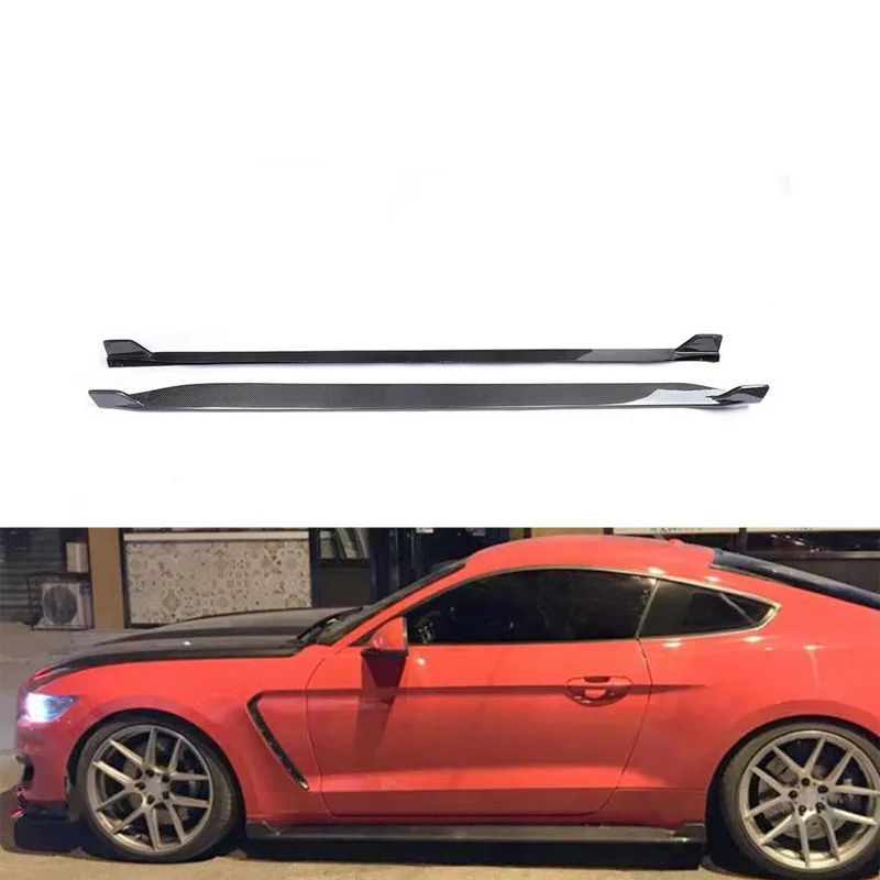 

Carbon Fiber Body Kit Side Skirt for Ford Mustang 2015 Coupe Kit Carbon Car Accessories