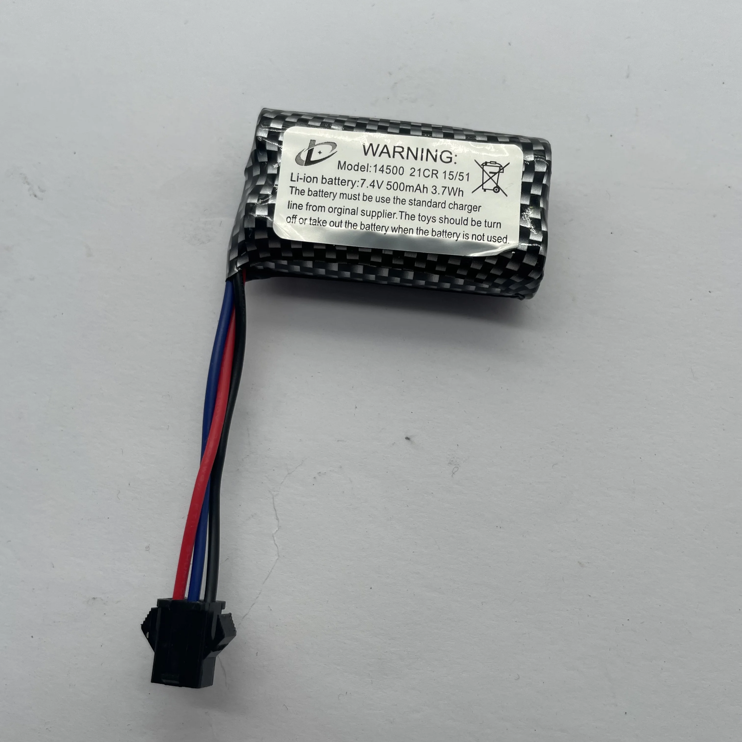 2PCS 7.4V 500mAh Li-ion Battery For JJRC C8812 C8815 1/10 RC Car Spare Parts Replacement Battery