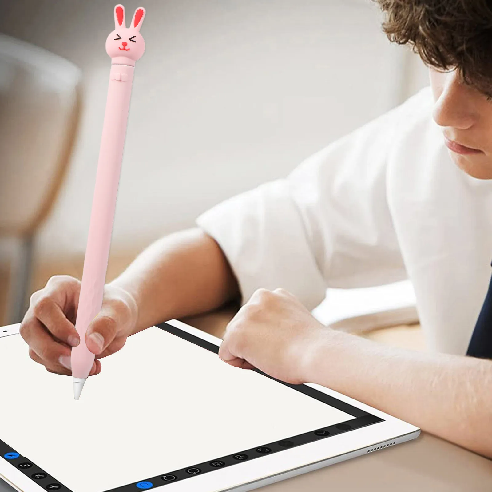 High Quality Silicone Stylus Pen Sleeve for Pencil 1St Generation Shock Resistant Non-Slip Comfort Grip Cover Stylus Pen