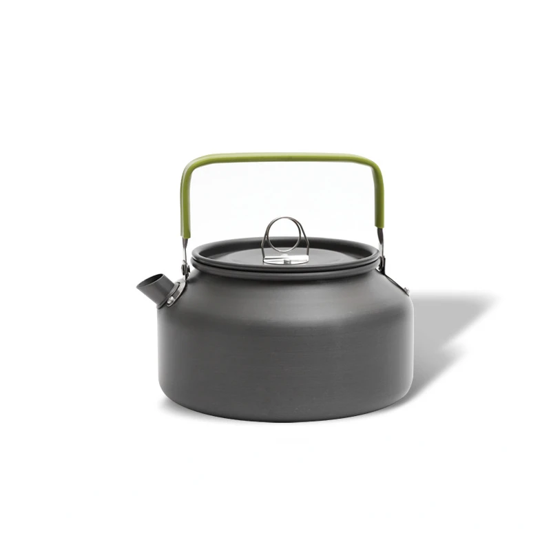 0.8L/1.1L/1.2L/1.6L/1.8L/2L/2.5L Aluminum Alloy Portable Outdoor Camping Water Kettle for Picnic Cooking