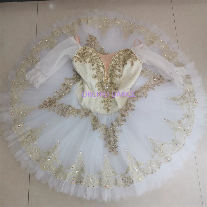 

Professional 12 Layers Custom Size Kids Girls Wome Adult The Sleeping Beauty Performance Wear White Ballet Tutu