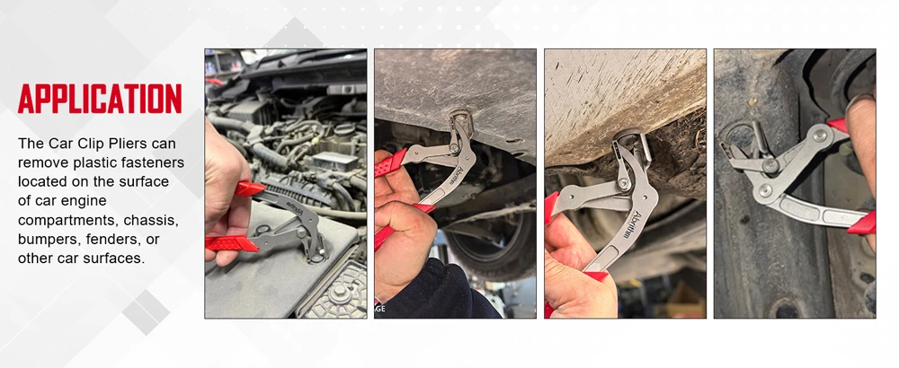Professionelle Auto-Clipzange, Werkzeug zum Entfernen von Kunststoffbefestigungen und Druckstiften im Fahrzeug – Detail 10