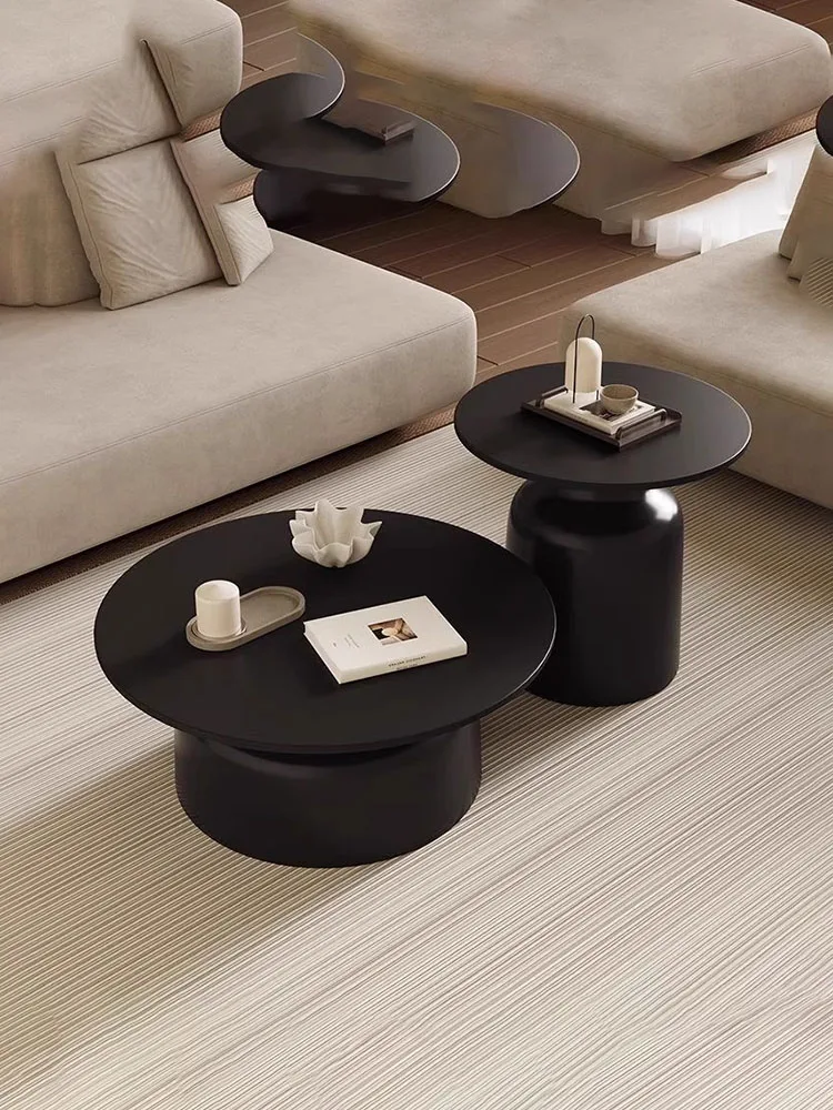Moderne Scandinavische salontafel Premium esthetisch elegant design bijzettafel opbergruimte Luxe hoektafels woonkamermeubilair - afbeelding 2