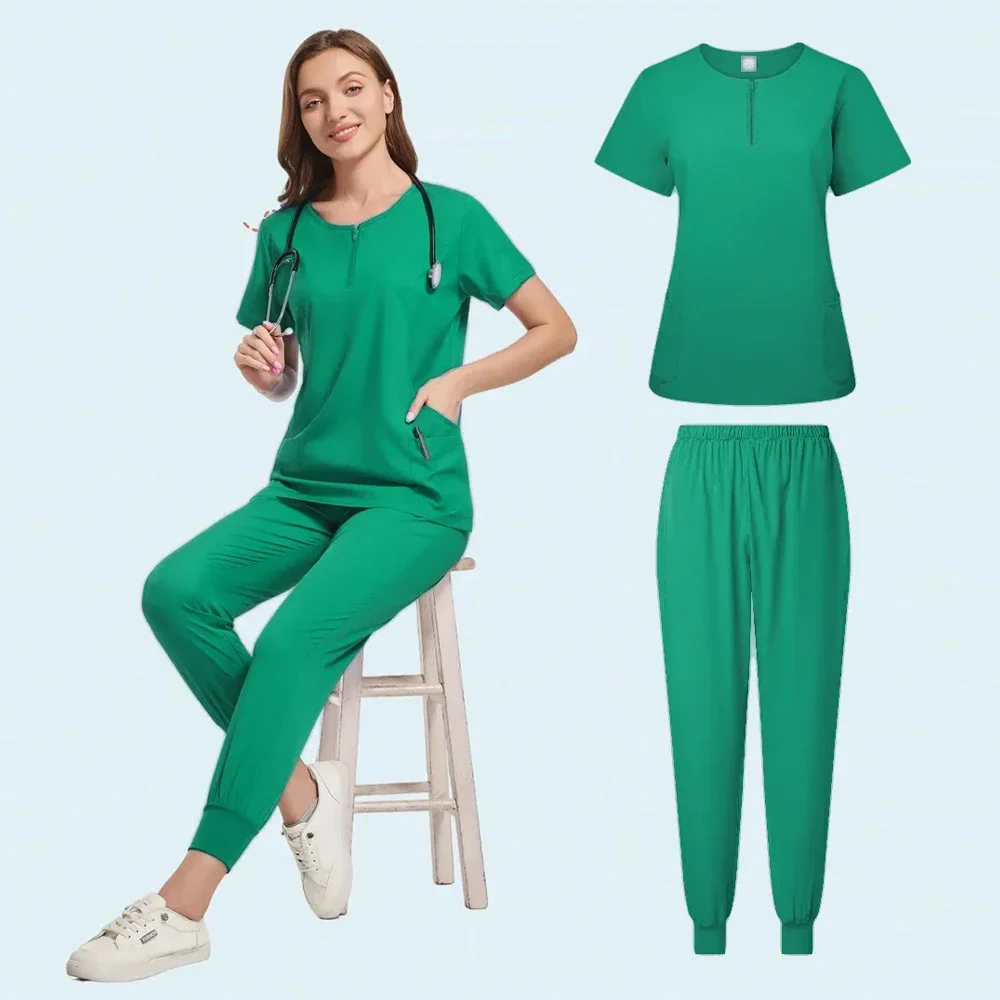 Salão de beleza Spa Workwear para Mulheres, Hospital Scrubs Sets, Vestuário Médico, Uniformes de Trabalho, Clínica Odontológica Macacão, Nurse Accessories