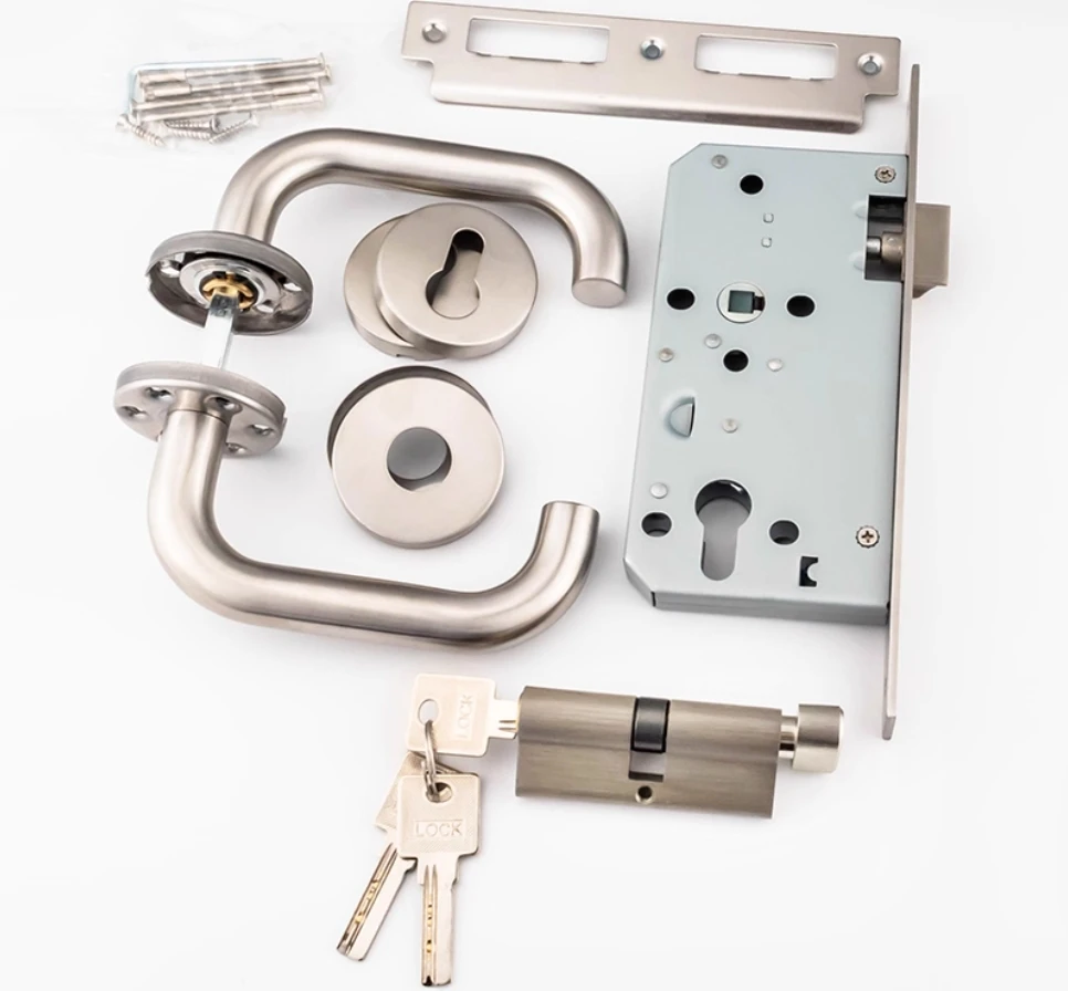 European Standard 304 Stainless Steel Classroom Door Lock with Emergency Escape Function for Public Places