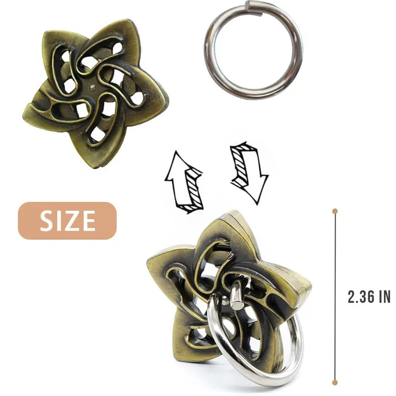 3 шт., металлические головоломки высокой сложности для взрослых и детей, разблокировка, блокировка IQ Challenge, креативные подарки