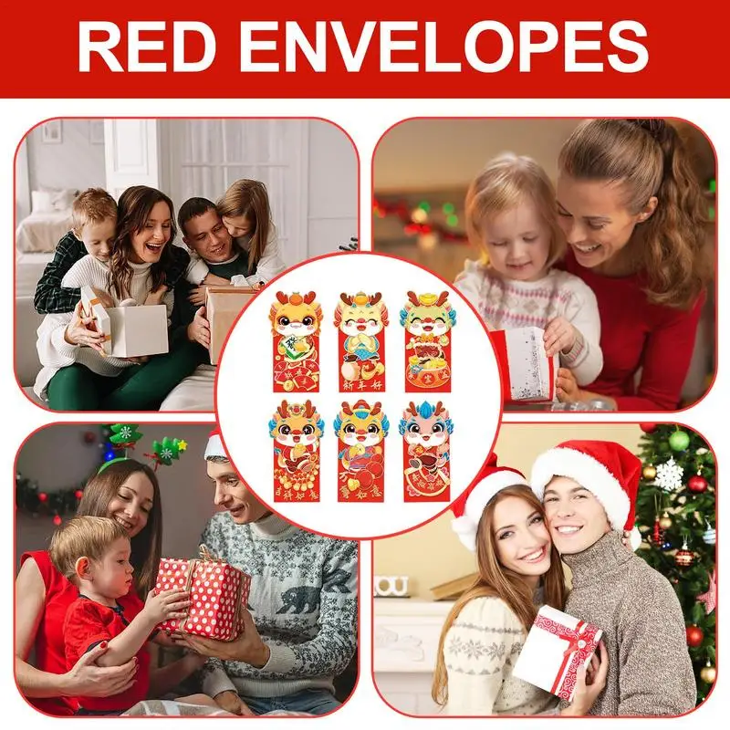 6 шт., конверт с рисунком дракона