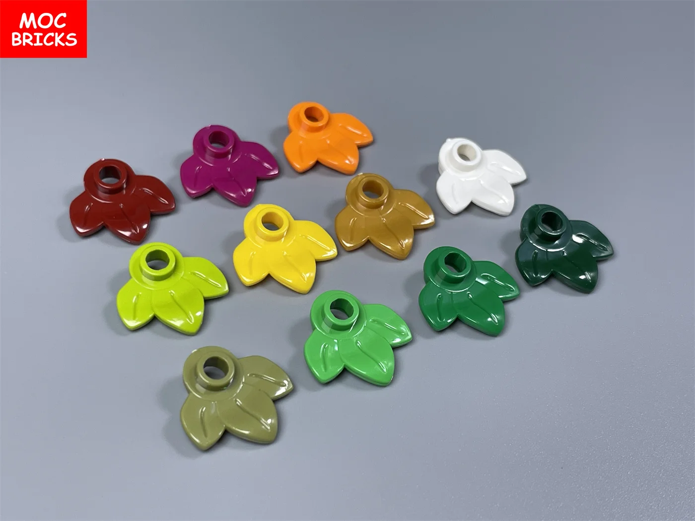 MOC الطوب أوراق اليقطين نبات القيقب شجرة البيت بحيرة مشهد 32607 اللبنات التعليمية لعب الاطفال هدية