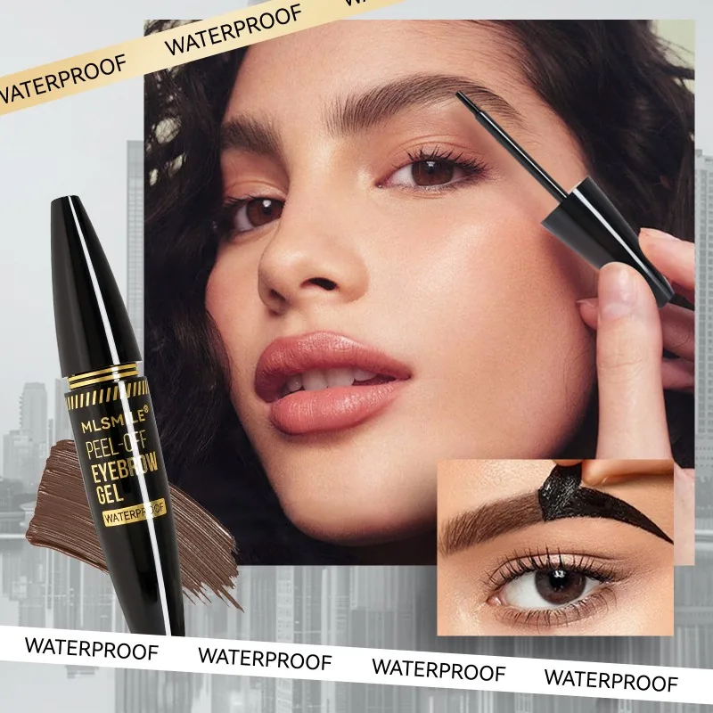 ثلاثية الأبعاد تقشر الحاجب جل مقاوم للماء لطخة برهان الطبيعية المظهر الحاجب التصفيح طوال اليوم ارتداء الحواجب الريشية لا إزالة فوضوي #3