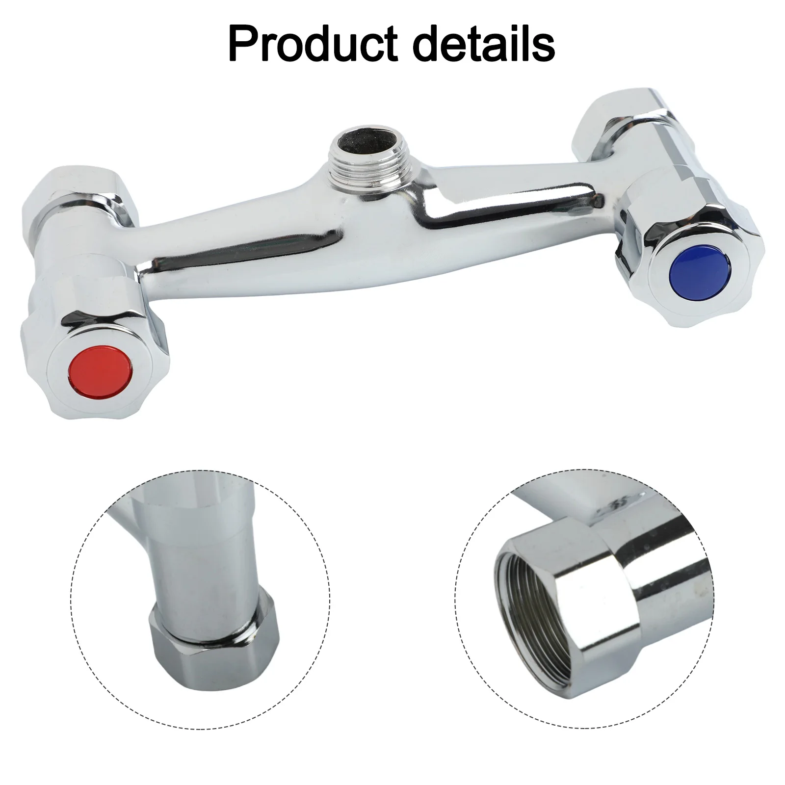 Double Switch Mixing Valve Shower Faucet Hot And Cold Dual Control    Wall-mounted Mixing Valve Bathroom    Bathtub Faucet Valve