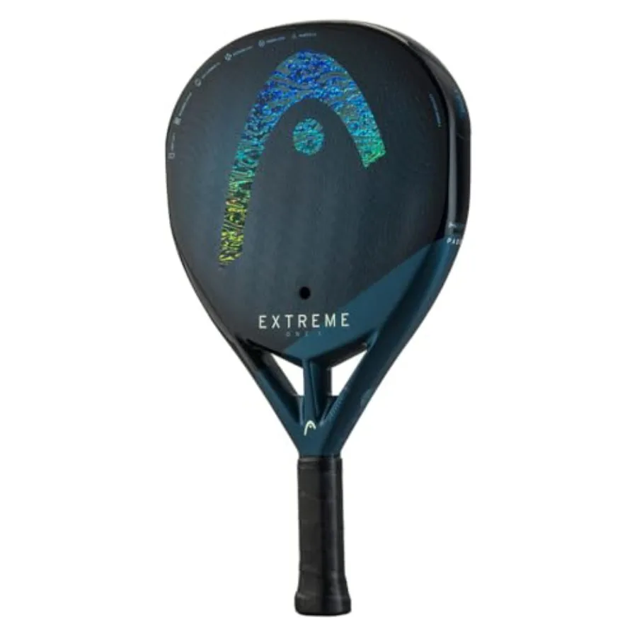 Extreme Padel Racket Paddle Series Elite, Motion, One, Pro Paddle for competitive play, carbon fiber construction, matte black