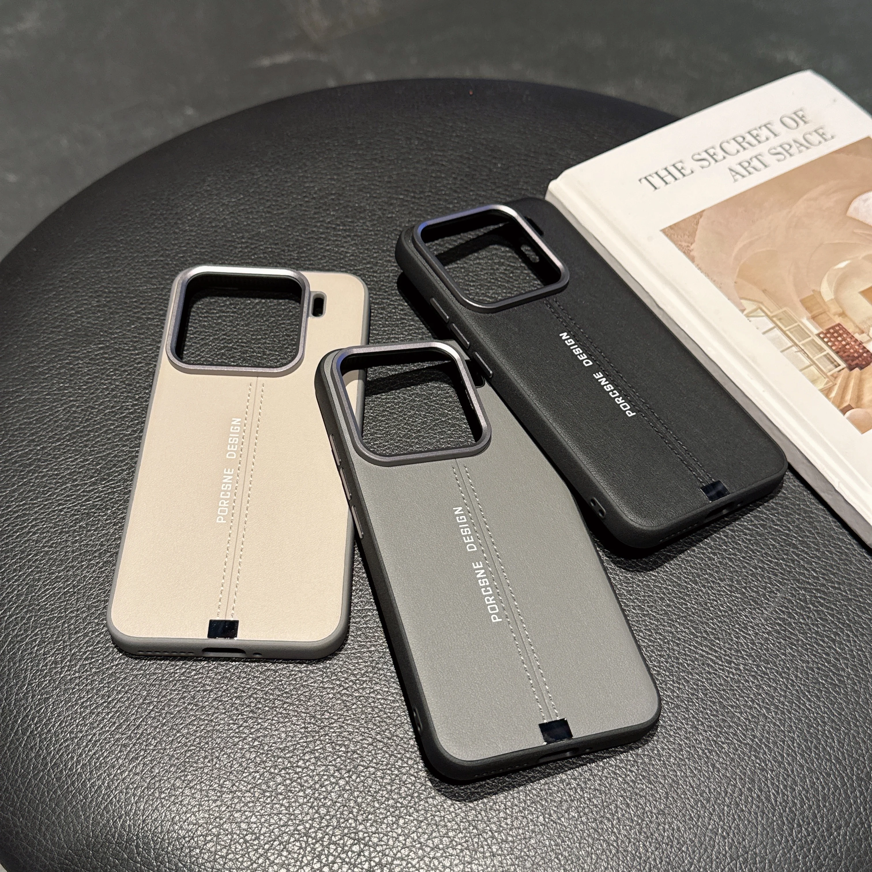 Luxury Leather Case With Metal Button For Xiaomi 15Ultra Mi15 14 Pro Business Phone Cover Camera Protection Shockproof Casing