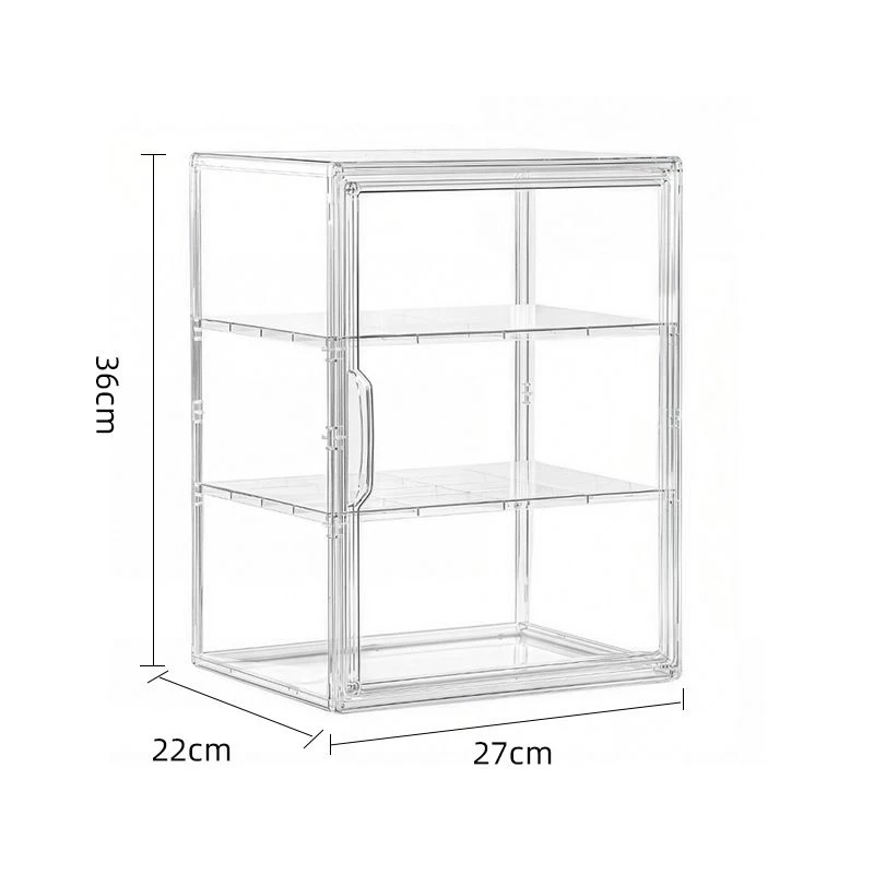 Acrylic Bread Storage Box Clear Display Case for Homemade Bread Blind Box Figure Stand & Collectible Organizer Shelf