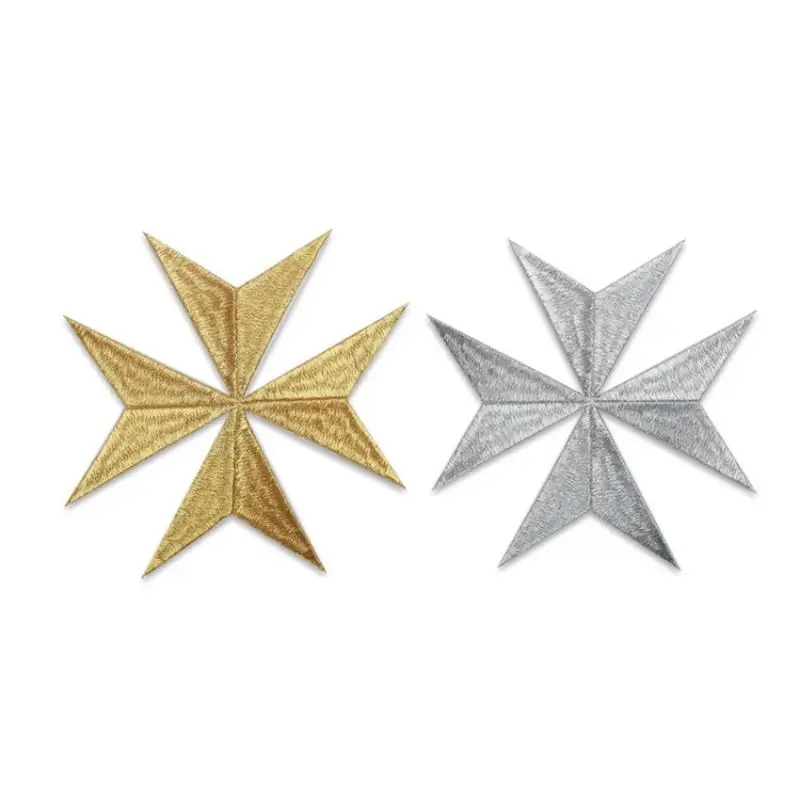 Gold- und Silberfarbene Blumenstickerei-Aufnäher für Bühnenkostüme, Kleidung, DIY-Handarbeiten und Accessoires – Detail 5