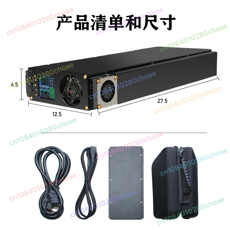 Upgraded 60A R4875G EV Charger 72V Heavy Duty CNC100A Lithium Battery Charger With Triple Violent Cooling Fans