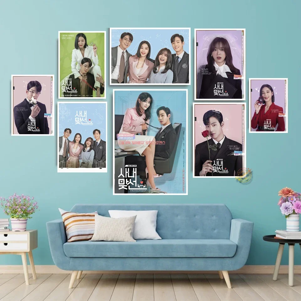 Business Proposal Poster TV Play Canvas Painting Wall Art Picture For Living Bedroom Room Home Decor Gift