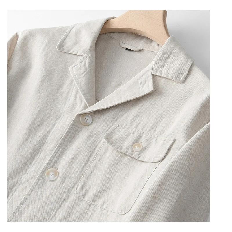 طقم بدلة رجالية من الكتان الراقية من Fengbaoyu - قطعتين على الطراز البريطاني ملابس رجالية غير رسمية أنيقة وأنيقة لموسم ربيع الخريف