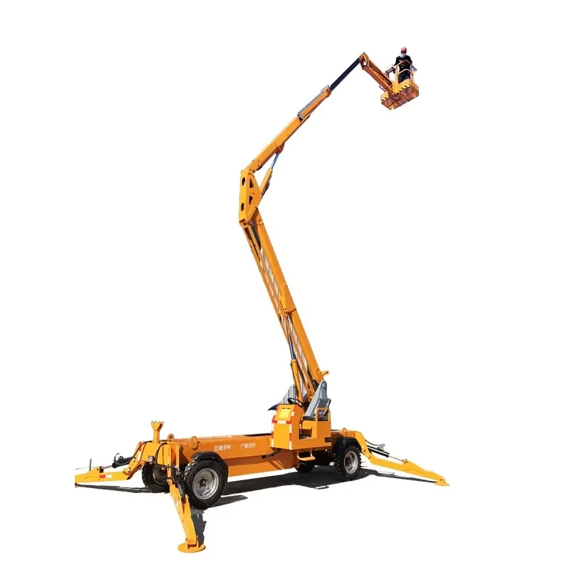 YG Customized Spider Articulated Hydraulic Small Boom Lifts Aerial Work Platform Electric Motor Electric Boom Lift For Human Use