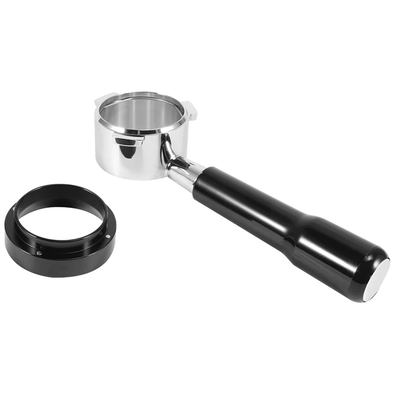 

54mm Bottomless Portafilter for Barista and More Espresso Machine(Coffee Dosing Ring Included)