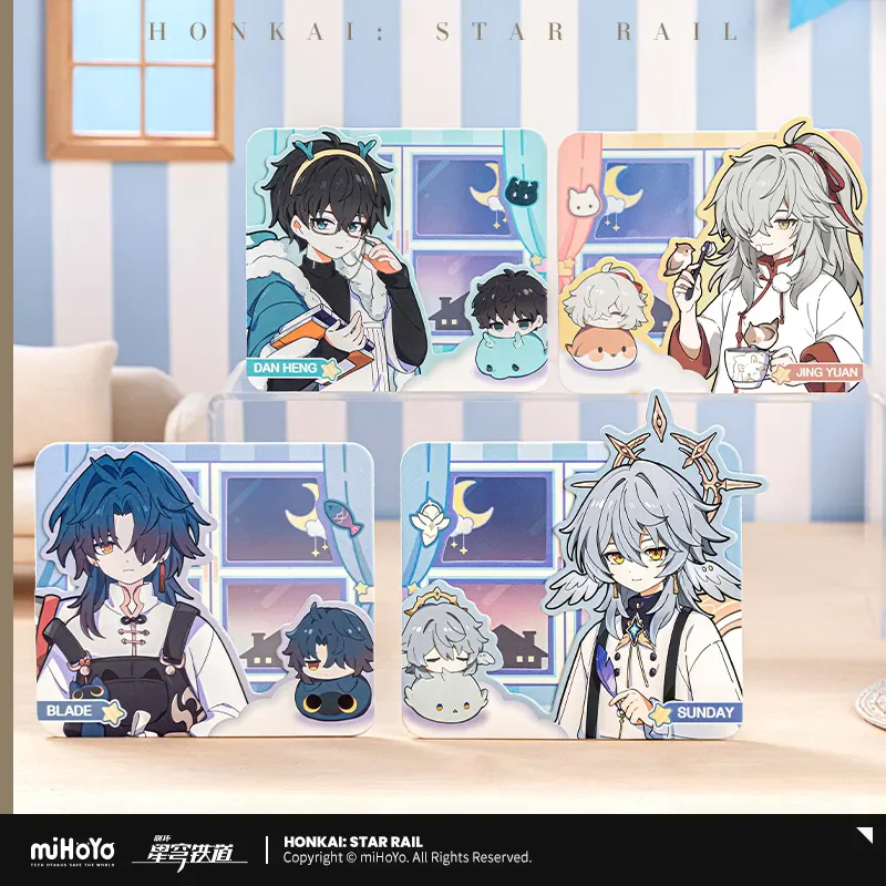 miHoYo Game Official Honkai Star Rail Male Dormitory Serie Trading Card Sunday Blade DanHeng Jing Yuan Prop Cosplay Xmas Gifts