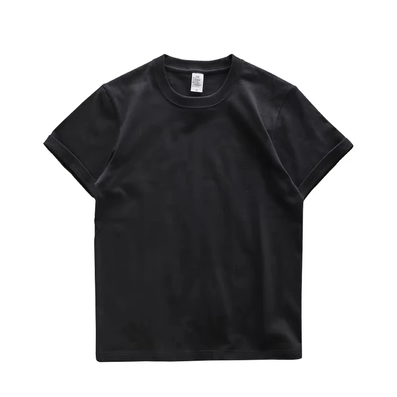 280g Schweres Baumwoll-Kurzarm-T-Shirt für Herren, Neues Sommer-Freizeit-T-Shirt für Männer und Frauen – Detail 6