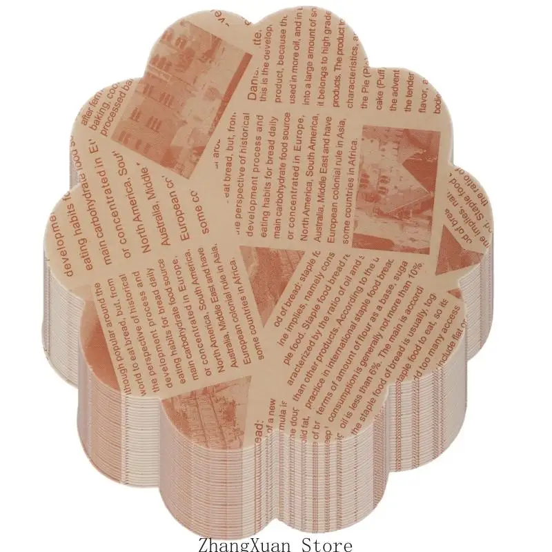 100 Count Natural Waxed Paper Wrapping Paper For Freshness Storage And Display 3XUF