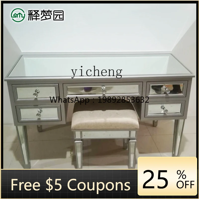 AB  dresser glass furniture makeup table studio makeup table neoclassical postmodern