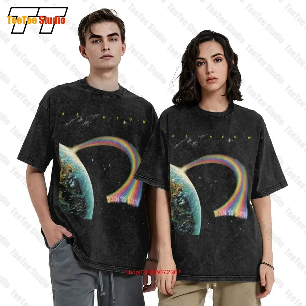 Rainbow Down To Earth Ritchie Blackmore Vintage Oversized T-Shirt XRTR