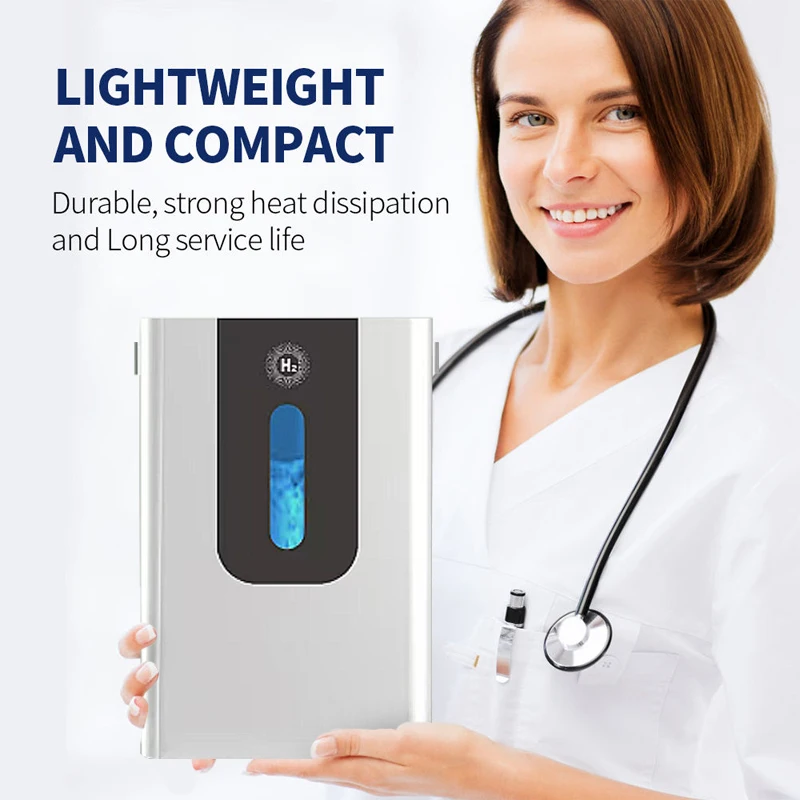 

Hydrogen Therapy Generator Water Inhalation Machine 99.99% Purity H2 Hydrogen Inhaler Portable PEM Tech Hydrogen Suction Machine