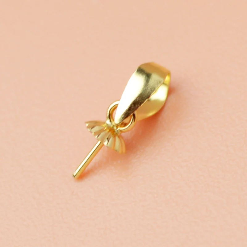 

ZHIXI DIY G18k gold pendant accessories Au750 classic simple pendant handmade custom gift Lady 0005