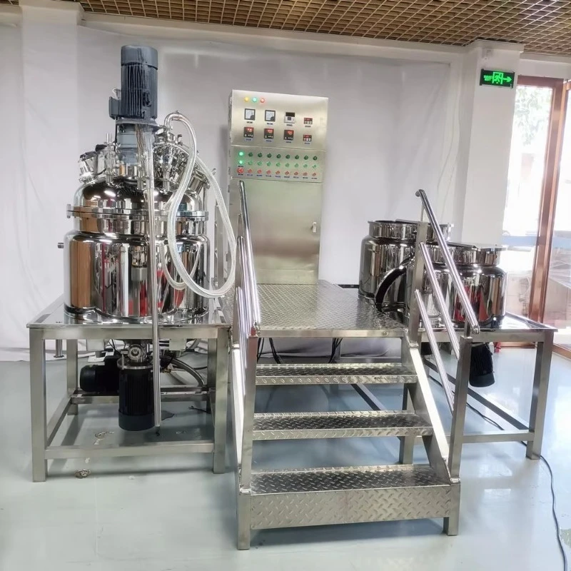 Compact Oil Heating Vacuum Defoaming Lotion Production-grade Mixing Emulsifying Machine