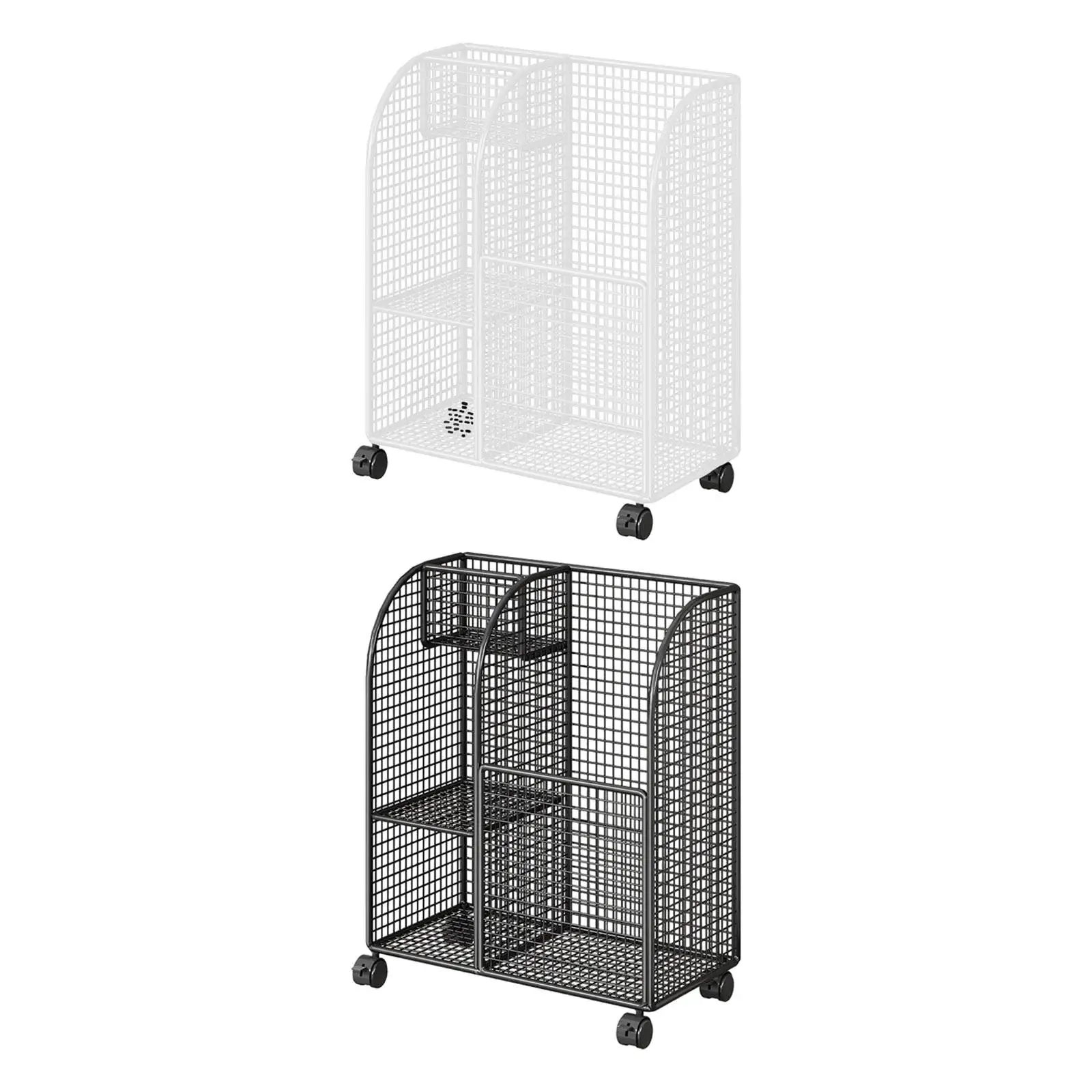 

Стеллаж для хранения коврика для йоги на колесиках, органайзер для хранения домашнего спортзала, практичный органайзер для оборудования для фитнеса, ремень для йоги, пенопластовый ролик