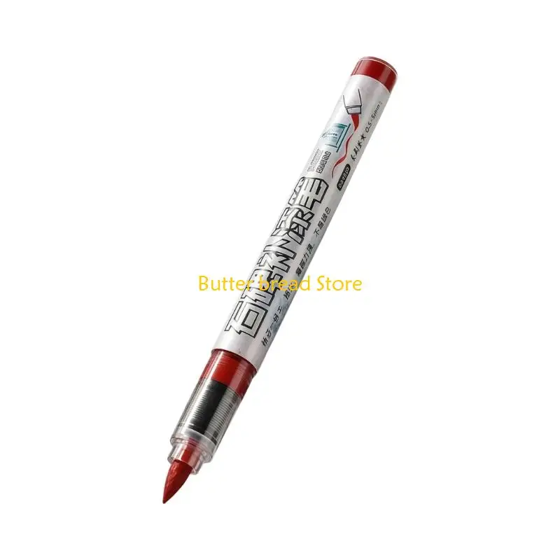W89C Fade Resistant Tombstone Pen with Brush Tip For Drawing On Stone Metal