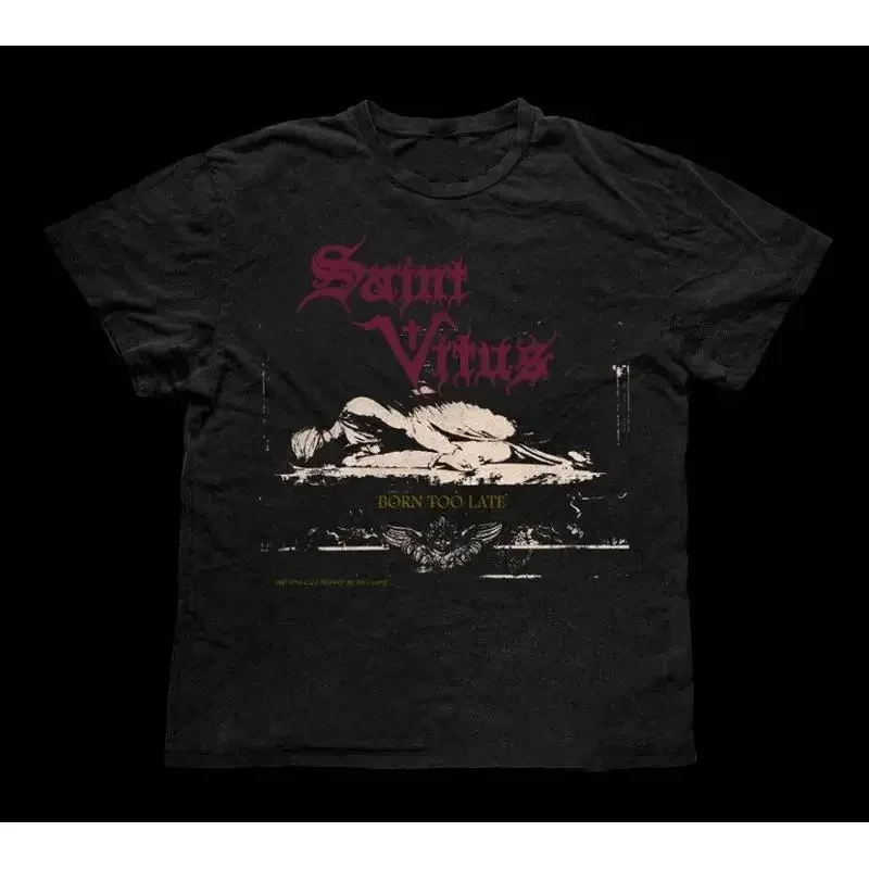 Born Too Late Saint Vitus Band Black T Shirt Cotton All Size