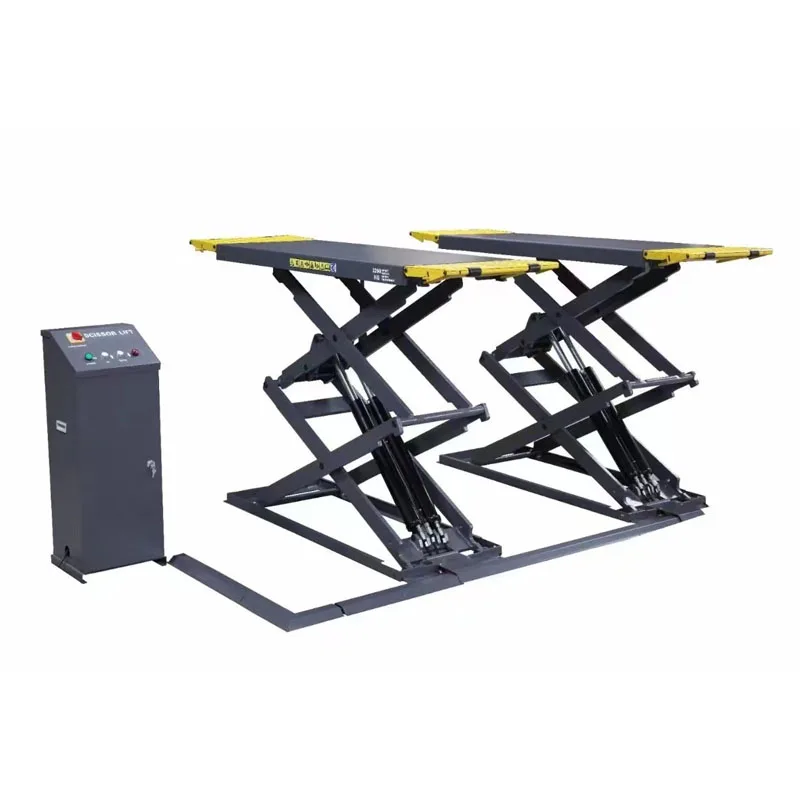 New Style Super Thin Scissor Car Lift 3Tons Capacity Install on Or Under Ground Vehicle Lifting Machine for Fast Repairing