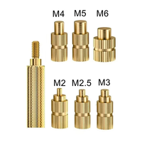 FAST-Brass Embedded Thread Insertion Kit 7PCS Heat Set Insert Soldering Iron Tip Head M2 M2.5 M3 M5 M6 Hot Melt Nut