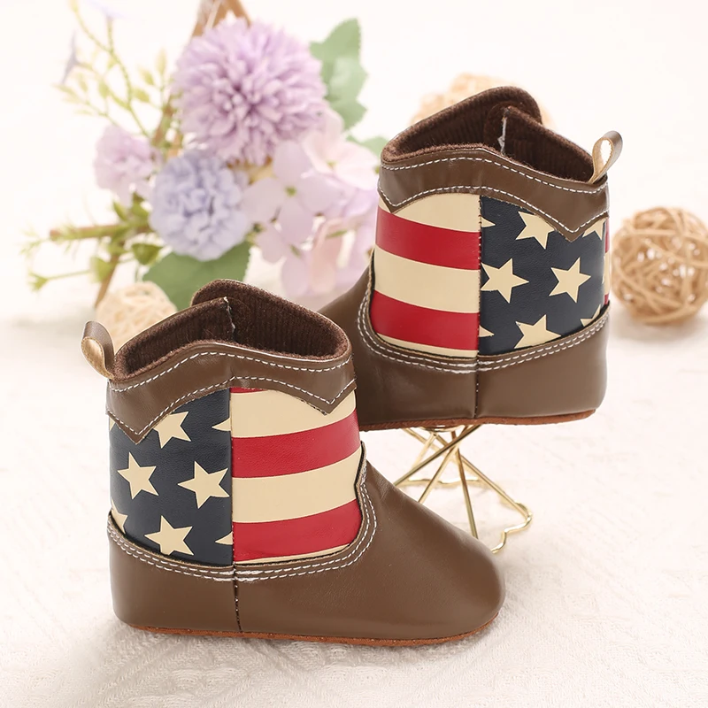 Baby Cowboy Boots - Western Style | Soft soled First Walking Shoes for Newborns and Preschoolers