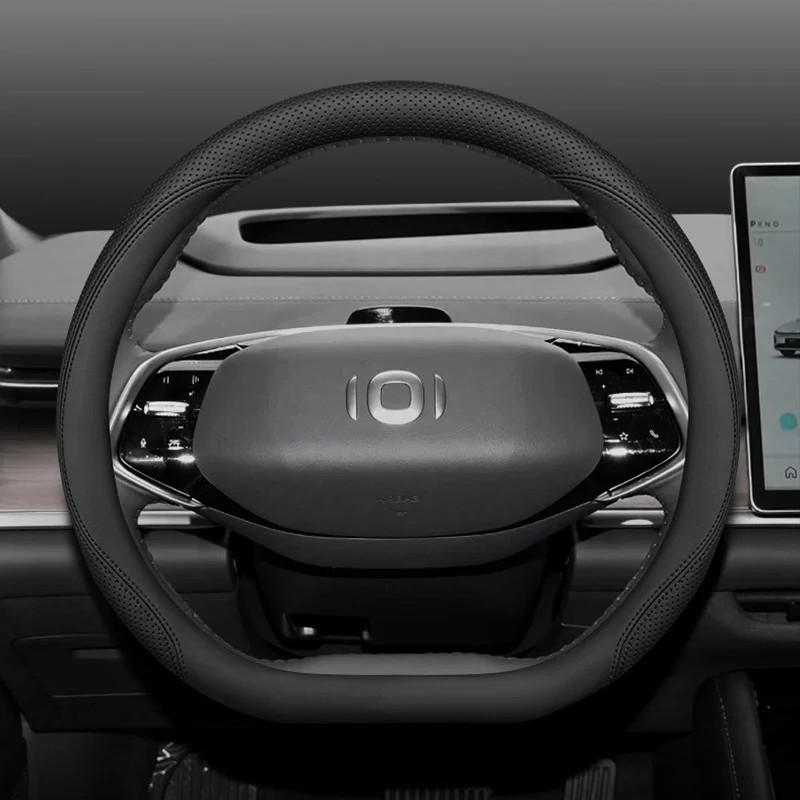 Genuine Leather Anti Slip Steering Wheel Cover For Changan Qiyuan A07 E07 2023-2025 Auto Interior Accessories