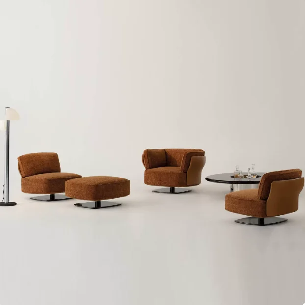 #Italian Light Luxury Leisure Chair, Milan Designer Style Hotel Club Beauty Salon Exhibition Hall High-end Reception Sofa Chair