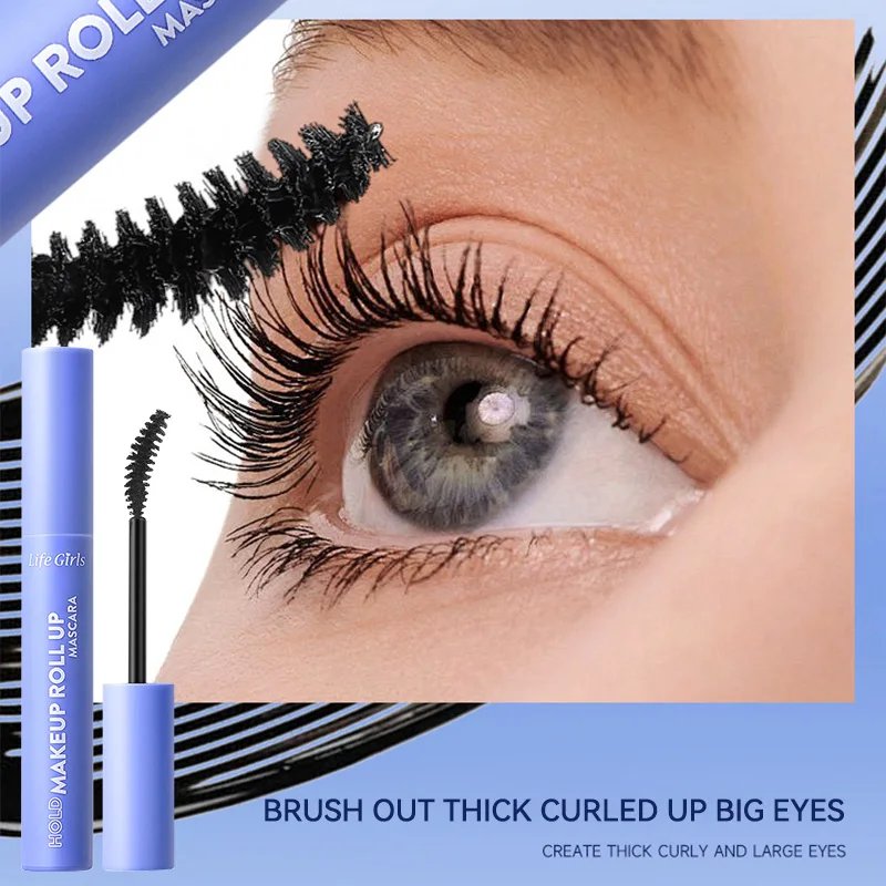 Life Girls Curly Mascara, thick and natural, waterproof and won't smudge makeup, styling base cream, natural and slightly curly