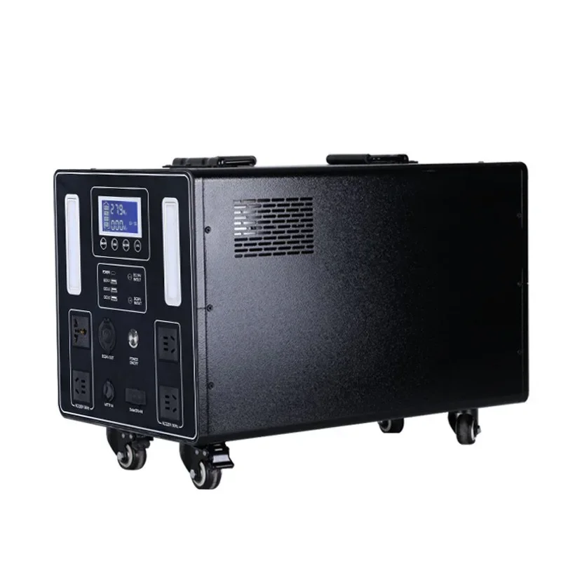 Mobile outdoor energy storage power supply 220v large capacity and high power solar portable emergency