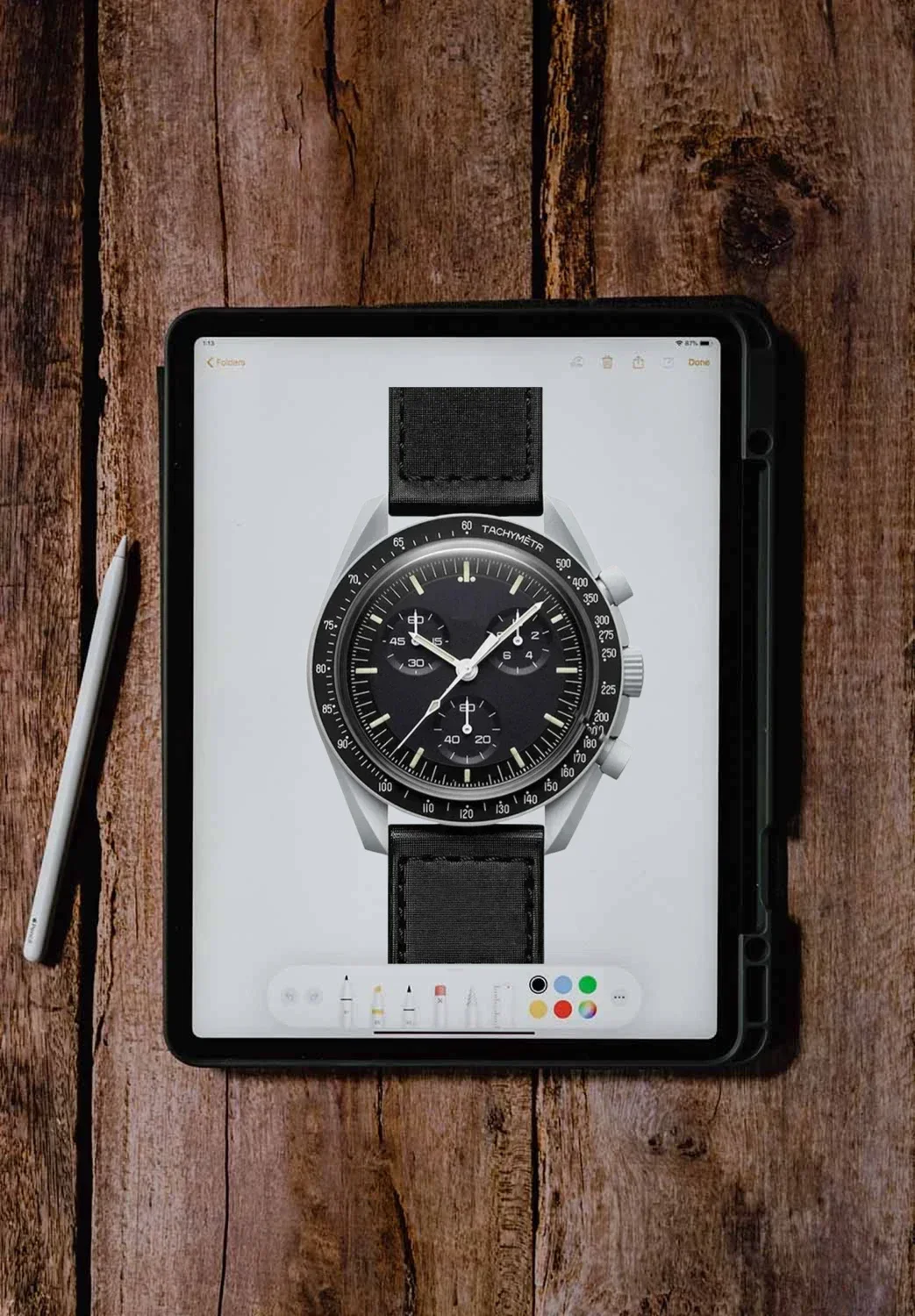 حار جديد ووتش الرجال الفاخرة ووتش البلاستيك حالة كرونوغراف القمر ووتش استكشاف كوكب الكوارتز اللون ساعة رجالية