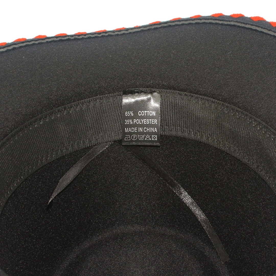 ورأى النساء الرجال قبعات رعاة البقر الغربية قبعة راعية البقر قبعة الكنيسة قبعات الفاتحة طريقة واسعة التطريز حافة مع حزام الجمجمة الثور #5