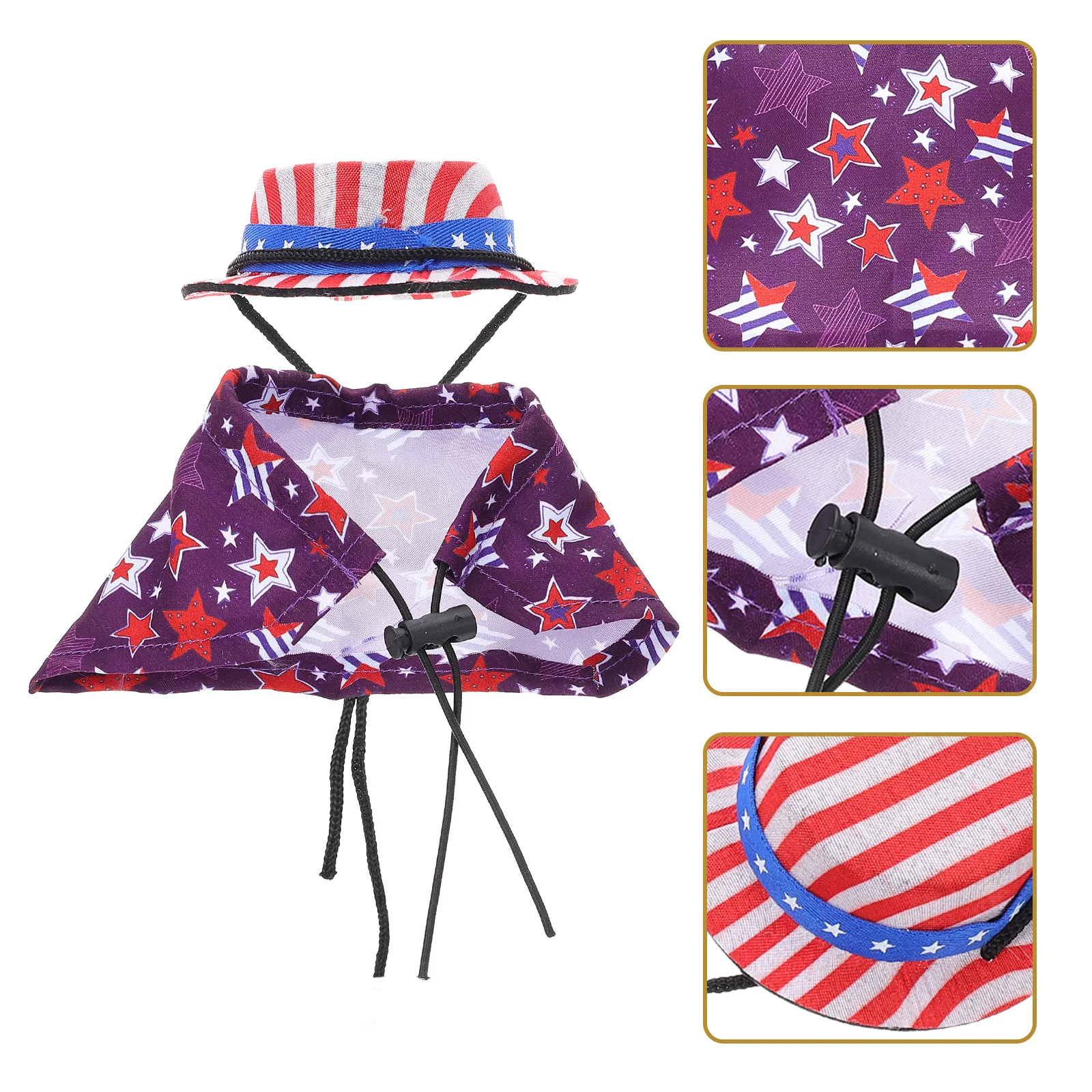 

1 set 1 Set Of Star Hat Cape Set For Lizard Hamster Costume Lightweight Comfortable Decorative Pet Accessory Reptile Gift