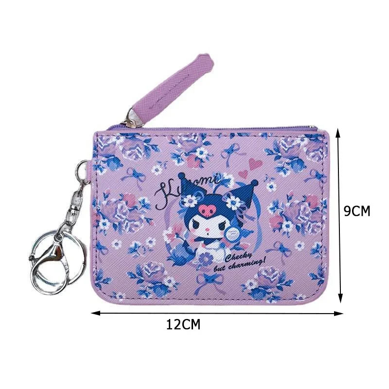 Hello Kitty Purse Melody Coin Pouch Clutch Bag Kids Purses Cute Wallet  Kuromi Key Ring Card Holder Pures and Bags Mini Purse