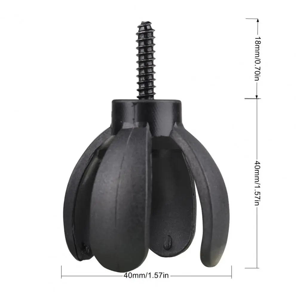 Mini Petal Golf Ball Retriever, 4-Prong Golf Ball Grabber Picker Putter Grip Golf Ball Sucker Pickup Tool With Screw view 6
