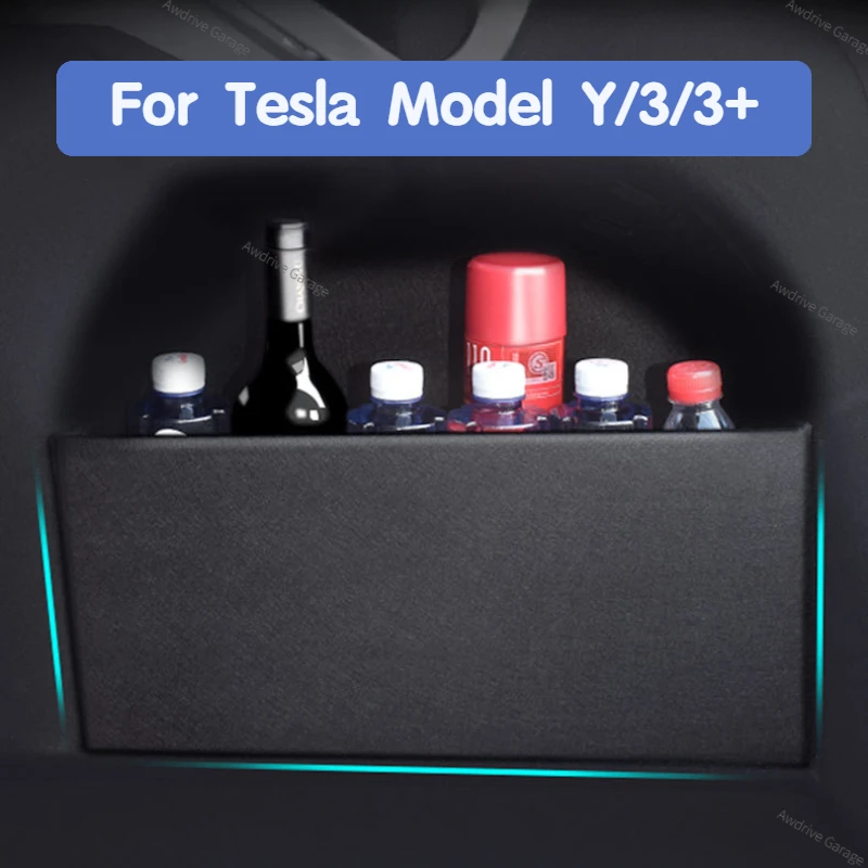 For Tesla Model 3 Y 2017-2023 Rear Trunk Baffle Side Storage Organizer Board Partitions Tail Bulkhead New Model3 Highland 2024