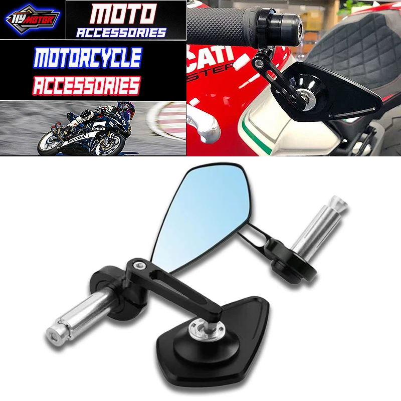 New Motorcycle handlebar end mirror mirrors Accessories For Ducati Streetfighter V4 1098 Monster 821 1200 Scrambler 400 800 1100